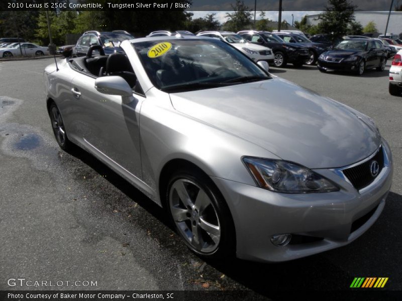 Tungsten Silver Pearl / Black 2010 Lexus IS 250C Convertible