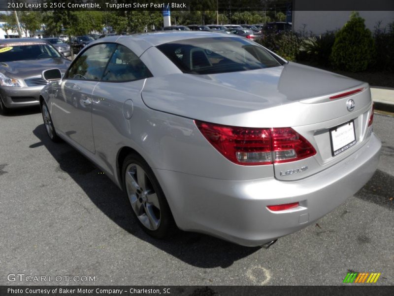 Tungsten Silver Pearl / Black 2010 Lexus IS 250C Convertible