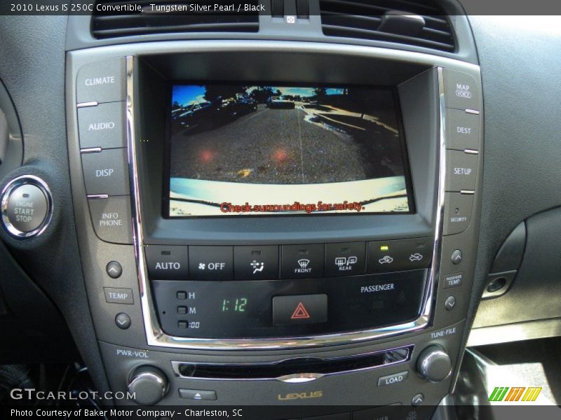Tungsten Silver Pearl / Black 2010 Lexus IS 250C Convertible