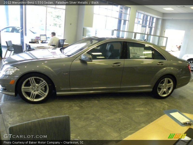 Paladium Silver Metallic / Black 2012 Mercedes-Benz S 550 Sedan