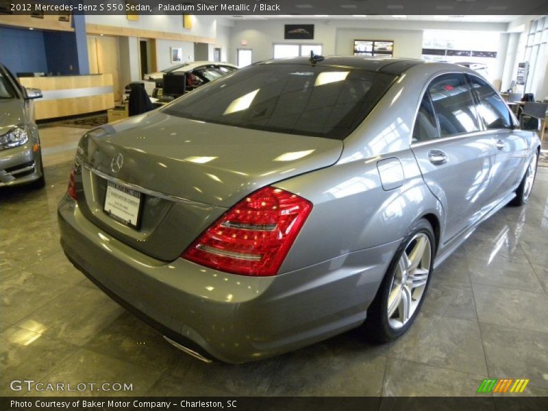 Paladium Silver Metallic / Black 2012 Mercedes-Benz S 550 Sedan