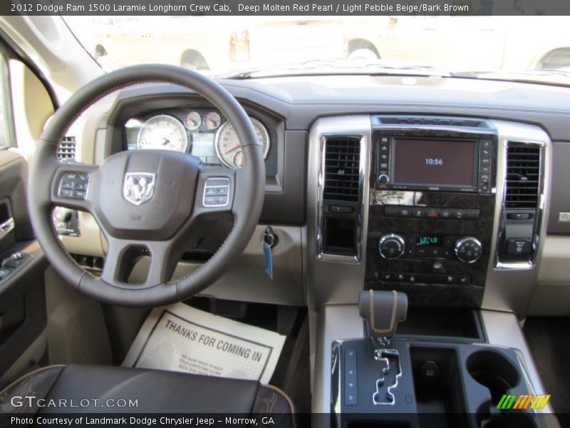 Dashboard of 2012 Ram 1500 Laramie Longhorn Crew Cab