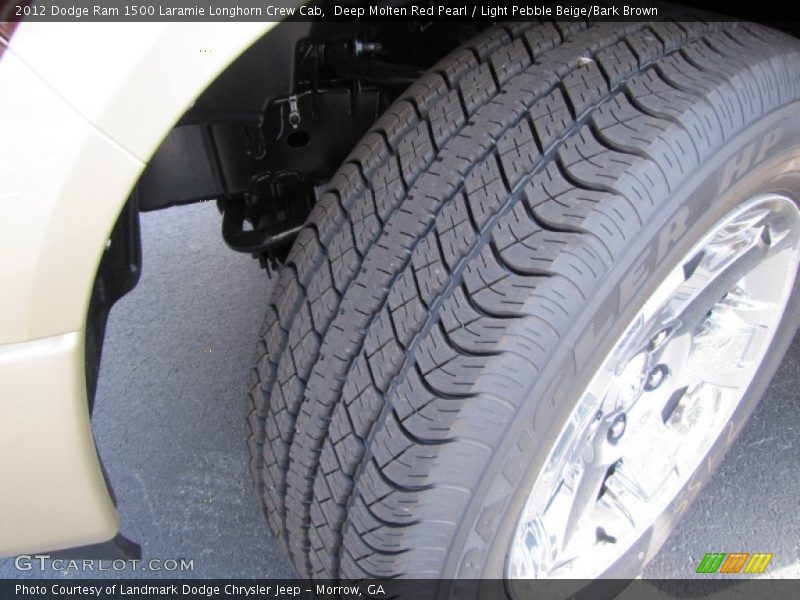 Deep Molten Red Pearl / Light Pebble Beige/Bark Brown 2012 Dodge Ram 1500 Laramie Longhorn Crew Cab