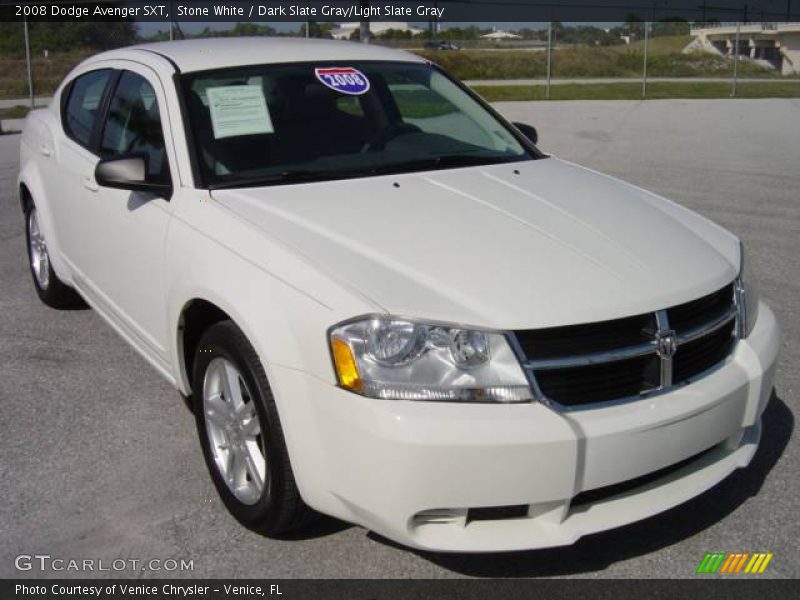 Stone White / Dark Slate Gray/Light Slate Gray 2008 Dodge Avenger SXT