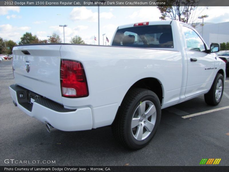 Bright White / Dark Slate Gray/Medium Graystone 2012 Dodge Ram 1500 Express Regular Cab