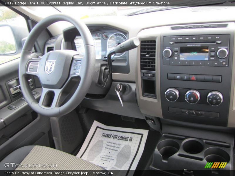 Bright White / Dark Slate Gray/Medium Graystone 2012 Dodge Ram 1500 Express Regular Cab
