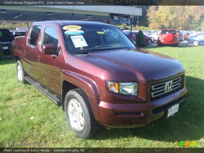 Dark Cherry Pearl / Gray 2008 Honda Ridgeline RTS