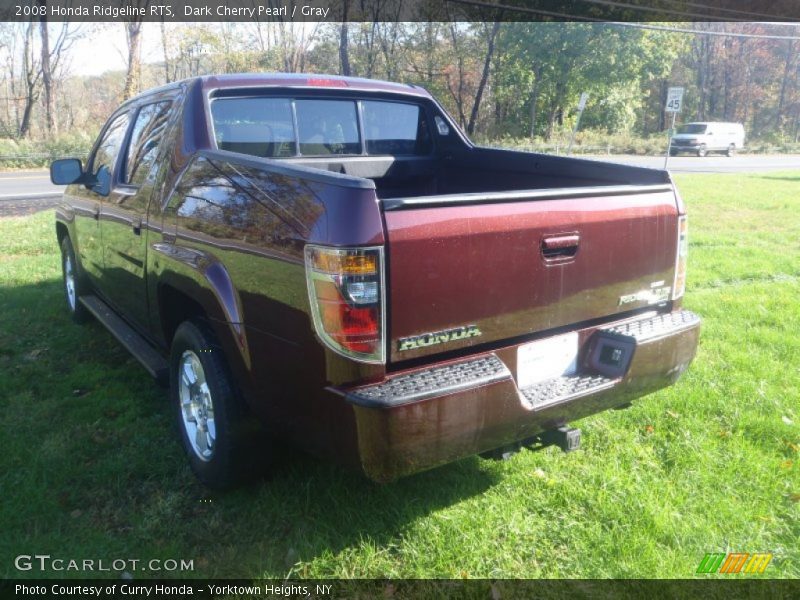 Dark Cherry Pearl / Gray 2008 Honda Ridgeline RTS