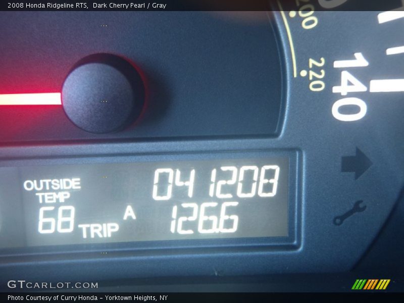 Dark Cherry Pearl / Gray 2008 Honda Ridgeline RTS