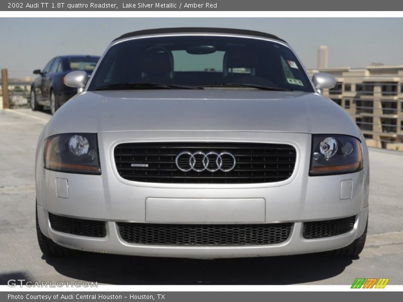 Lake Silver Metallic / Amber Red 2002 Audi TT 1.8T quattro Roadster