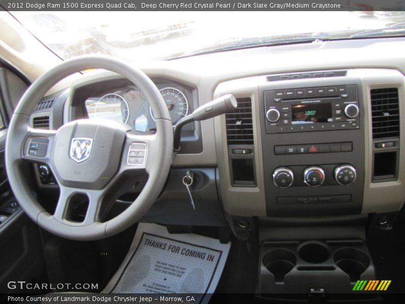 Deep Cherry Red Crystal Pearl / Dark Slate Gray/Medium Graystone 2012 Dodge Ram 1500 Express Quad Cab