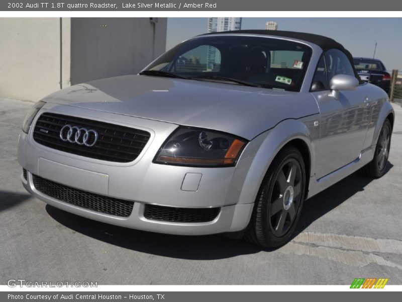 Lake Silver Metallic / Amber Red 2002 Audi TT 1.8T quattro Roadster