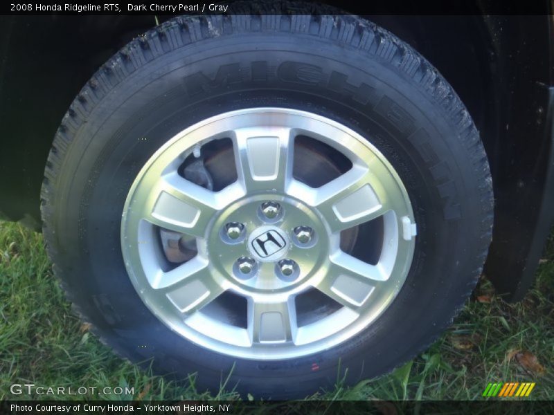 Dark Cherry Pearl / Gray 2008 Honda Ridgeline RTS