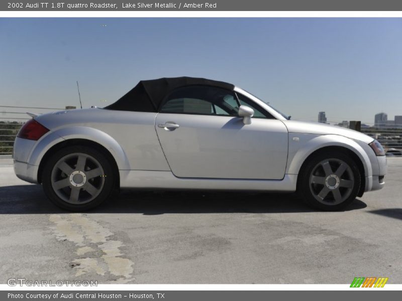 Lake Silver Metallic / Amber Red 2002 Audi TT 1.8T quattro Roadster