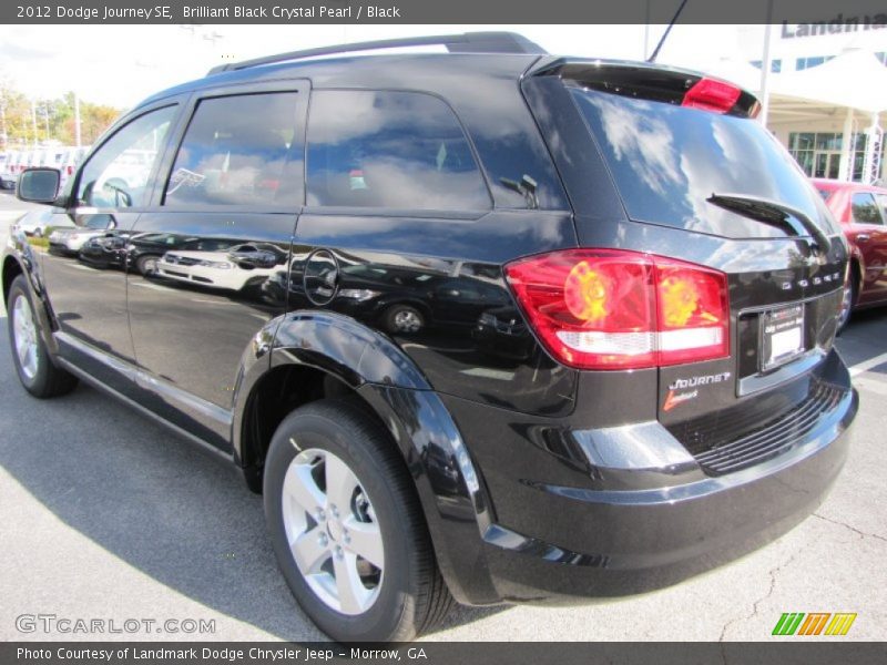 Brilliant Black Crystal Pearl / Black 2012 Dodge Journey SE