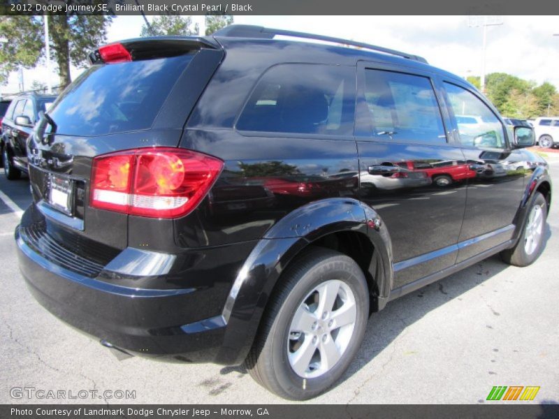 Brilliant Black Crystal Pearl / Black 2012 Dodge Journey SE