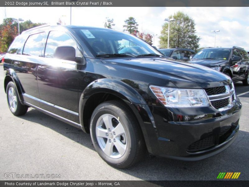 Brilliant Black Crystal Pearl / Black 2012 Dodge Journey SE