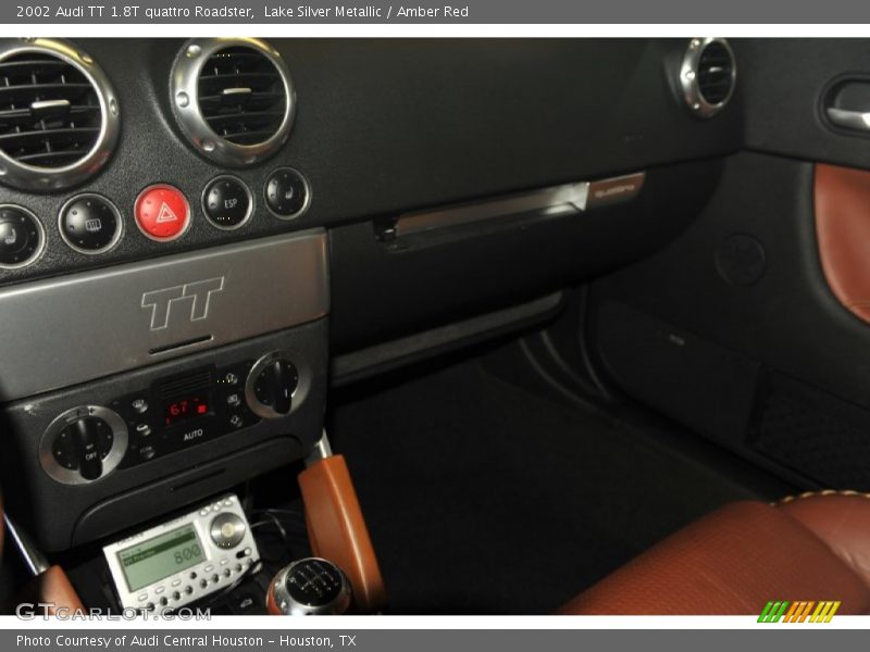 Lake Silver Metallic / Amber Red 2002 Audi TT 1.8T quattro Roadster