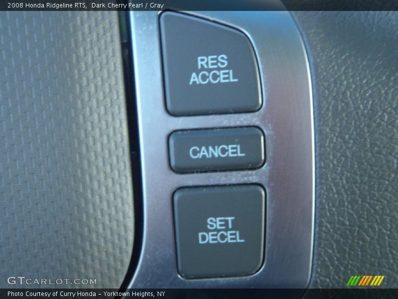 Dark Cherry Pearl / Gray 2008 Honda Ridgeline RTS