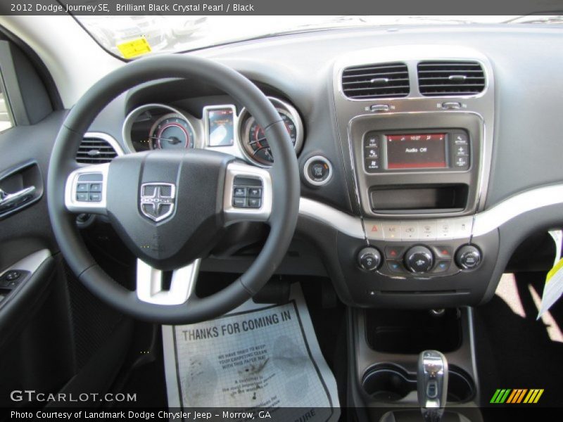 Brilliant Black Crystal Pearl / Black 2012 Dodge Journey SE