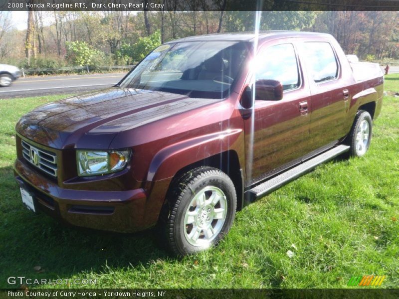 Dark Cherry Pearl / Gray 2008 Honda Ridgeline RTS