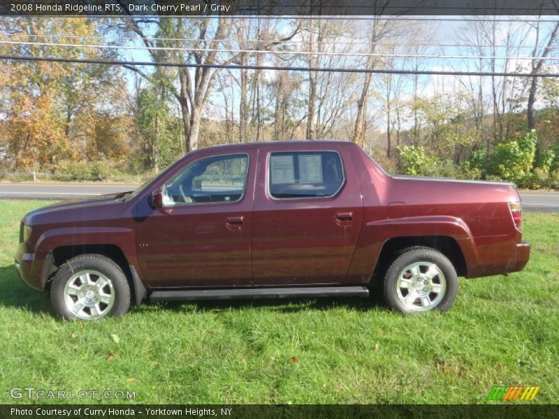 Dark Cherry Pearl / Gray 2008 Honda Ridgeline RTS