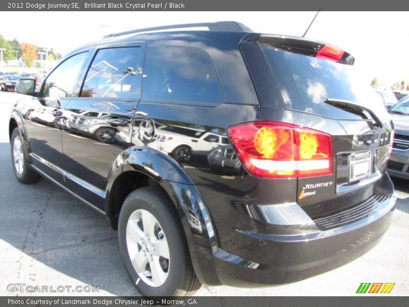 Brilliant Black Crystal Pearl / Black 2012 Dodge Journey SE
