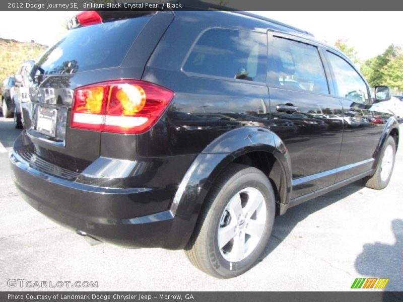 Brilliant Black Crystal Pearl / Black 2012 Dodge Journey SE