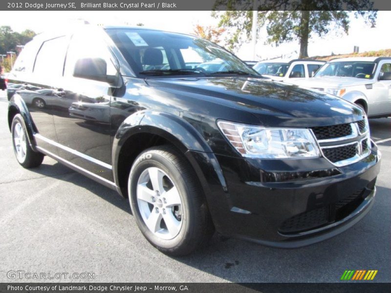Brilliant Black Crystal Pearl / Black 2012 Dodge Journey SE