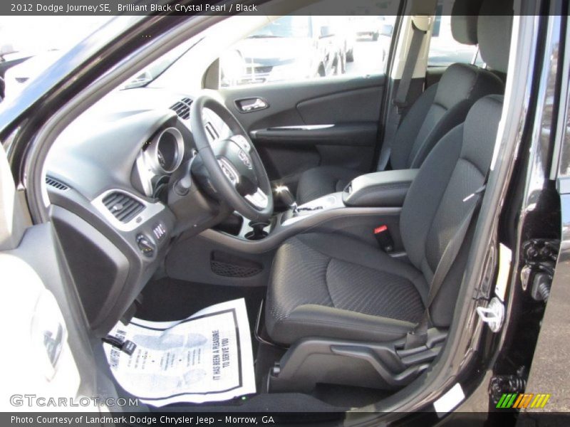 Brilliant Black Crystal Pearl / Black 2012 Dodge Journey SE