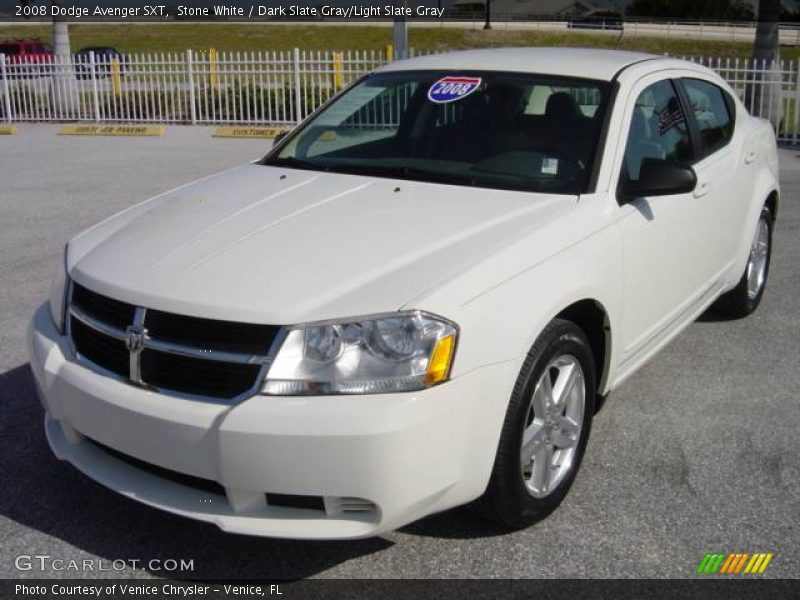 Stone White / Dark Slate Gray/Light Slate Gray 2008 Dodge Avenger SXT