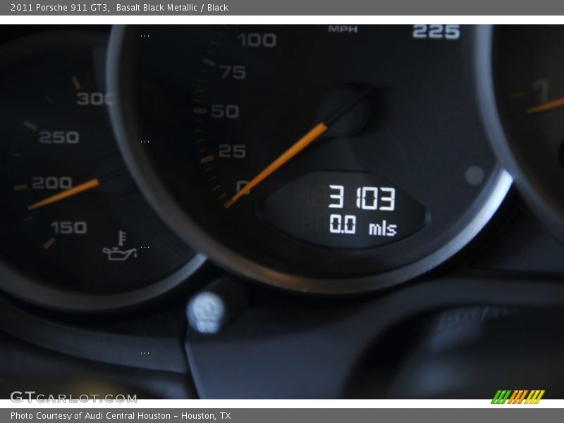 Basalt Black Metallic / Black 2011 Porsche 911 GT3