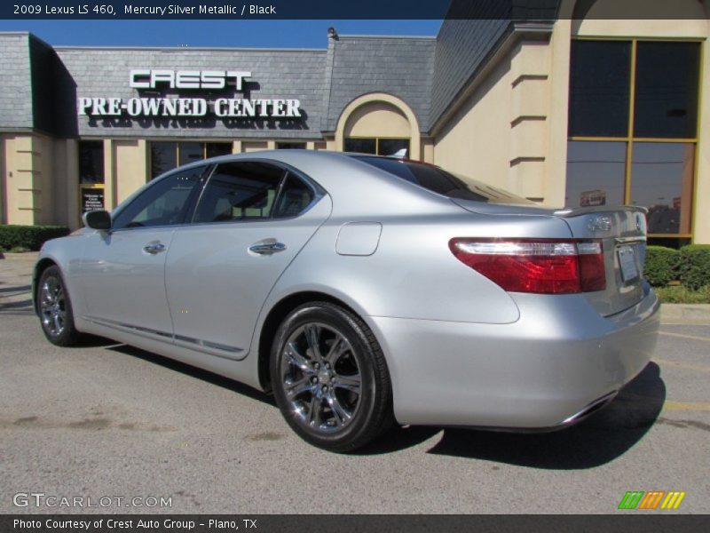 Mercury Silver Metallic / Black 2009 Lexus LS 460