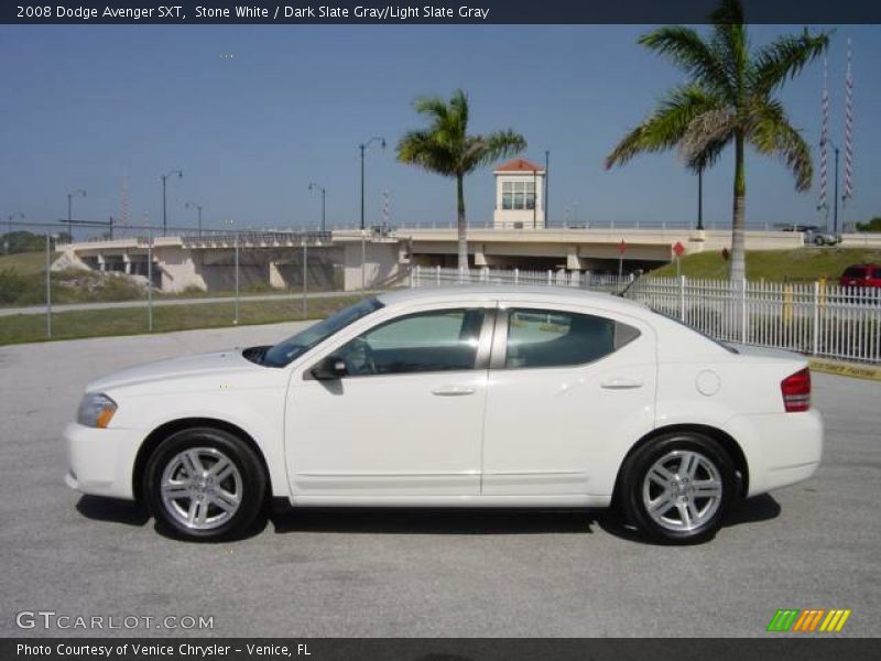 Stone White / Dark Slate Gray/Light Slate Gray 2008 Dodge Avenger SXT