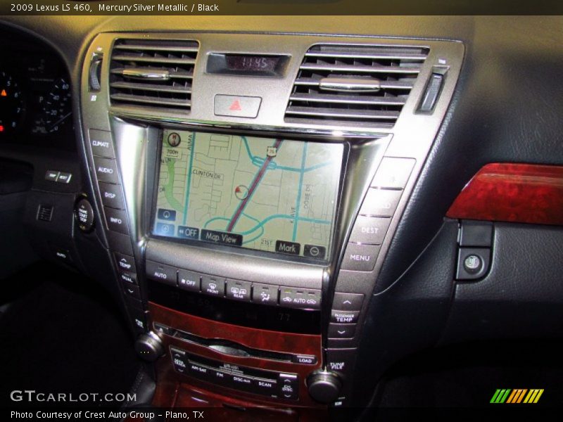 Mercury Silver Metallic / Black 2009 Lexus LS 460