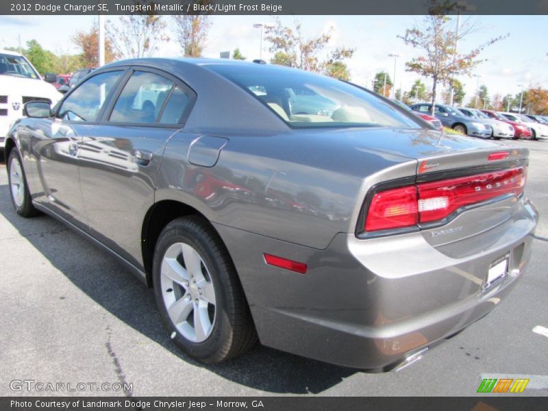 Tungsten Metallic / Black/Light Frost Beige 2012 Dodge Charger SE