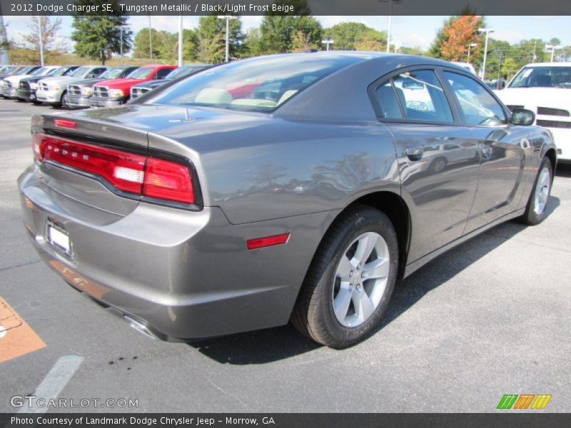 Tungsten Metallic / Black/Light Frost Beige 2012 Dodge Charger SE