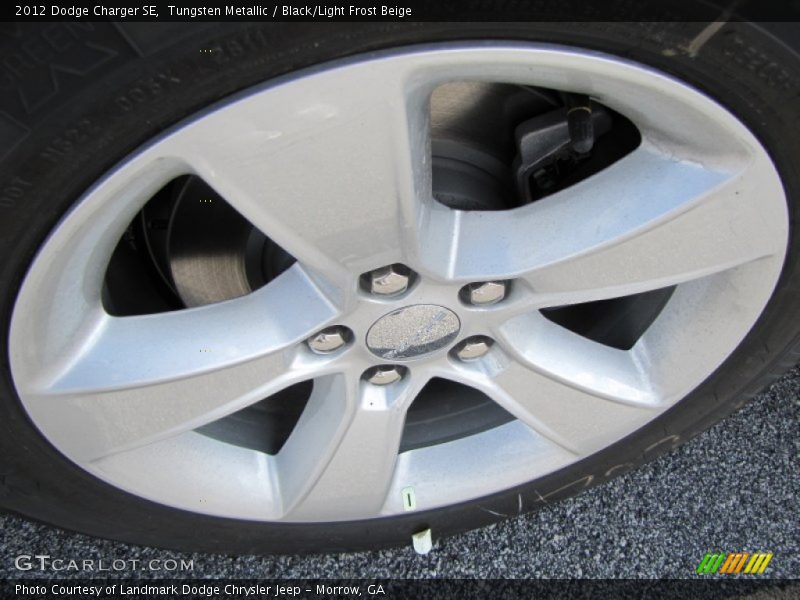 Tungsten Metallic / Black/Light Frost Beige 2012 Dodge Charger SE