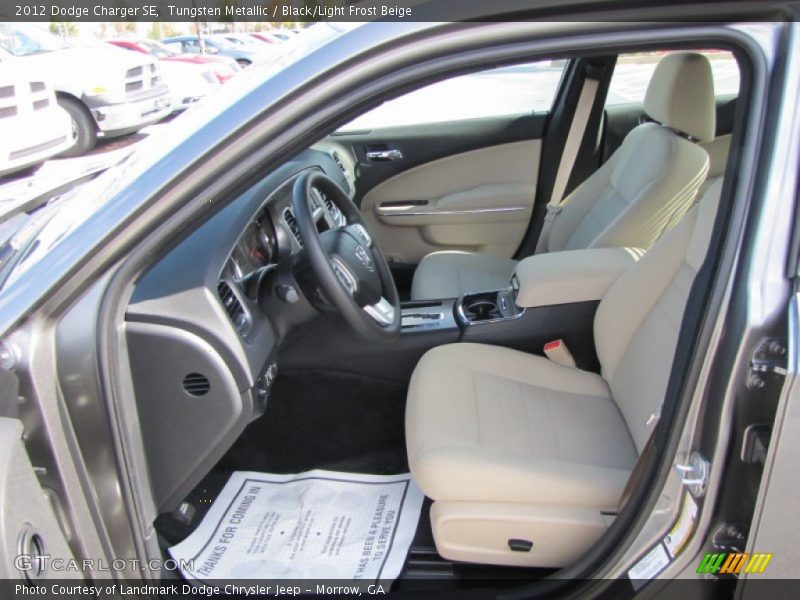  2012 Charger SE Black/Light Frost Beige Interior