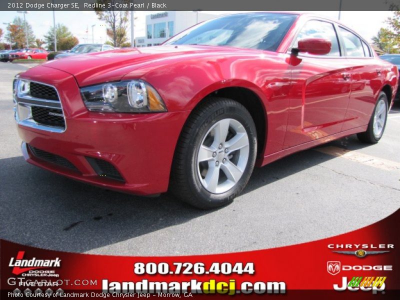 Redline 3-Coat Pearl / Black 2012 Dodge Charger SE
