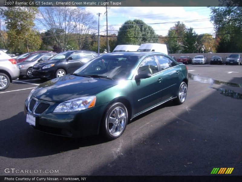Emerald Green Metallic / Light Taupe 2007 Pontiac G6 GT Sedan