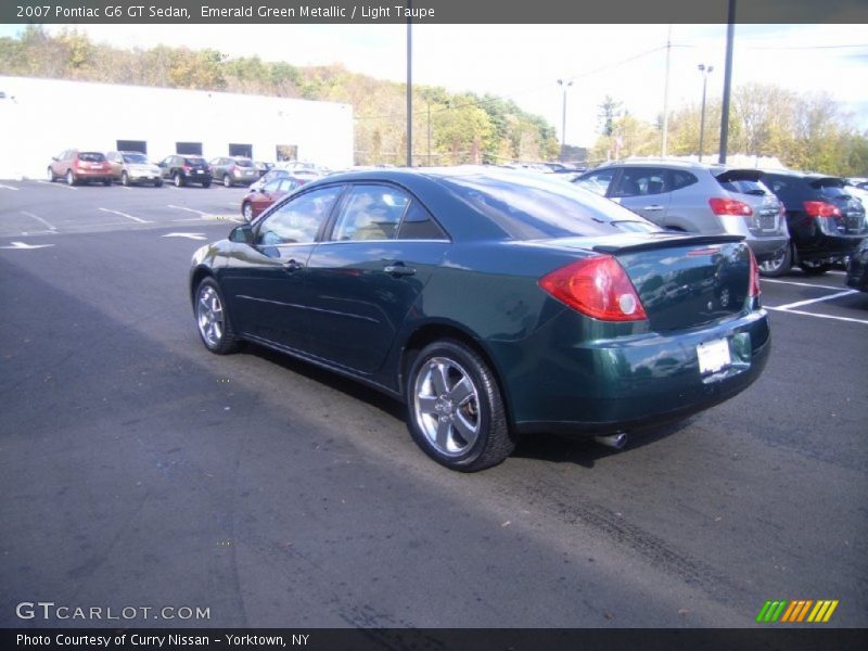 Emerald Green Metallic / Light Taupe 2007 Pontiac G6 GT Sedan