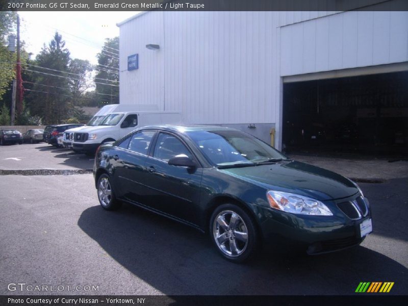 Emerald Green Metallic / Light Taupe 2007 Pontiac G6 GT Sedan