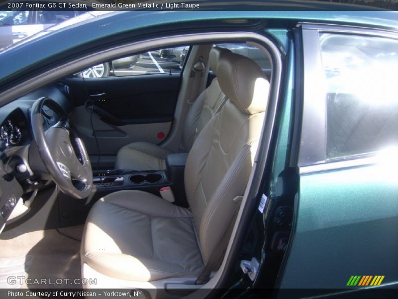 Emerald Green Metallic / Light Taupe 2007 Pontiac G6 GT Sedan