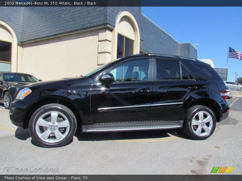 Black / Black 2009 Mercedes-Benz ML 350 4Matic