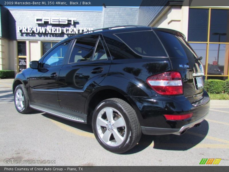 Black / Black 2009 Mercedes-Benz ML 350 4Matic