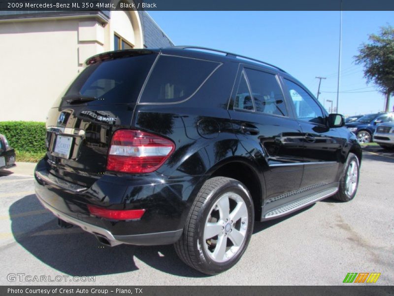 Black / Black 2009 Mercedes-Benz ML 350 4Matic