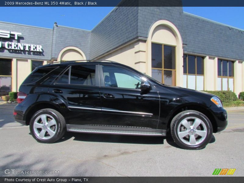 Black / Black 2009 Mercedes-Benz ML 350 4Matic