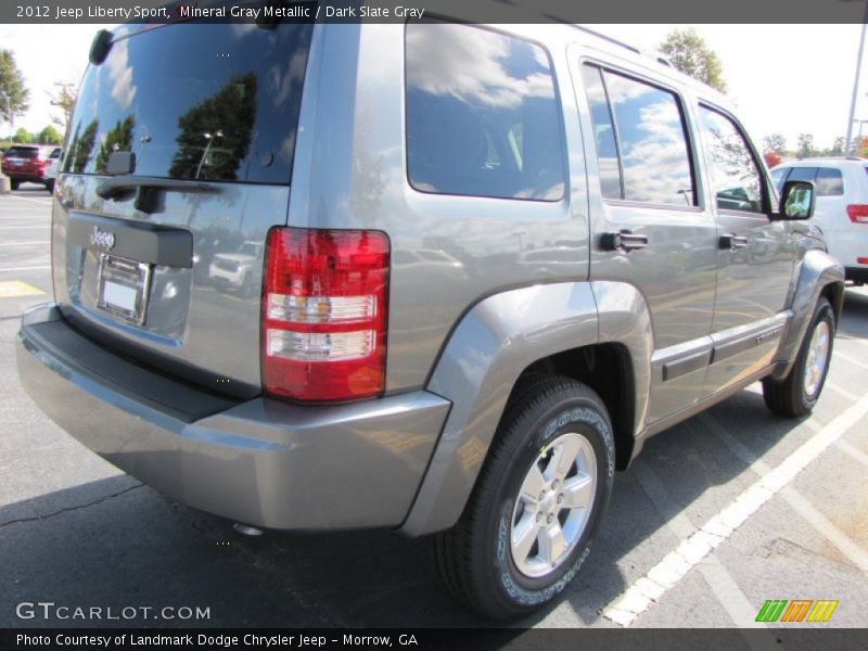 Mineral Gray Metallic / Dark Slate Gray 2012 Jeep Liberty Sport