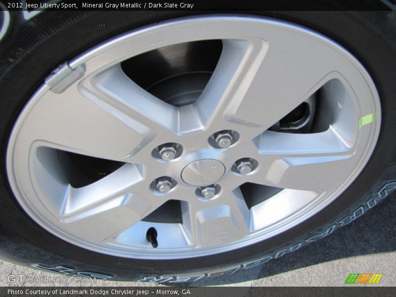 Mineral Gray Metallic / Dark Slate Gray 2012 Jeep Liberty Sport